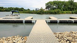 Boat dock cleaning